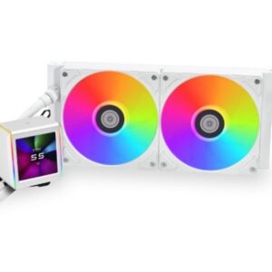 Lian Li Galahad II Trinity 280 RGB LCD White (bijela), 280mm Liquid Cooling, Vodeno hlađenje - Slika 1