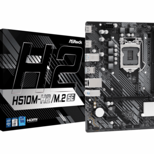 ASROCK MB H510M-H2/M.2 SEIntel H470, LGA1200, 2xDDR44xSATA, M.2, 2xHDMI, RAID, microATX - Slika 1