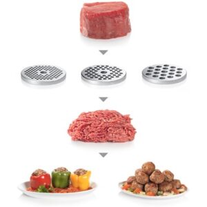 BOSCH mljevenje mesa700W, 3.5 kg/min, >10 funkcija, Blok motora pri 2000W, CN - Slika 3