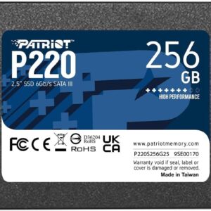 Patriot SSD 256GB 2.5", P220up to R/W: 550/500 MB/s - Slika 1