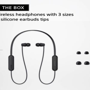 Sony slusalice WIC100, crnein-Ear; Bluetooth; sa mikrofon - Slika 3