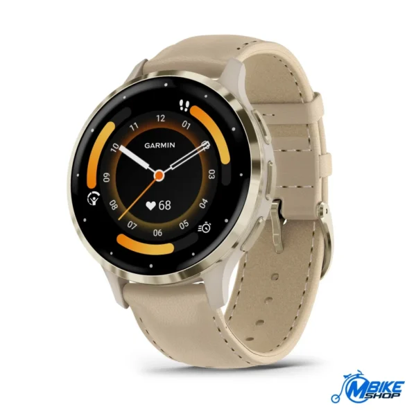 GARMIN Venu 3S French Gray Soft Gold Leather GARMIN Venu 3S French Gray Soft Gold Leather