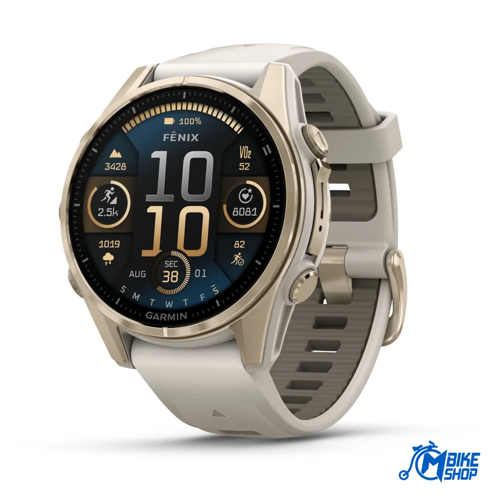 GARMIN Fenix 8 43mm AMOLED Sapphire Soft Gold Fog Gray/Dark Sandstone