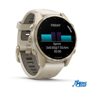 GARMIN Fenix 8 43mm AMOLED Sapphire Soft Gold Fog Gray/Dark Sandstone - Slika 2