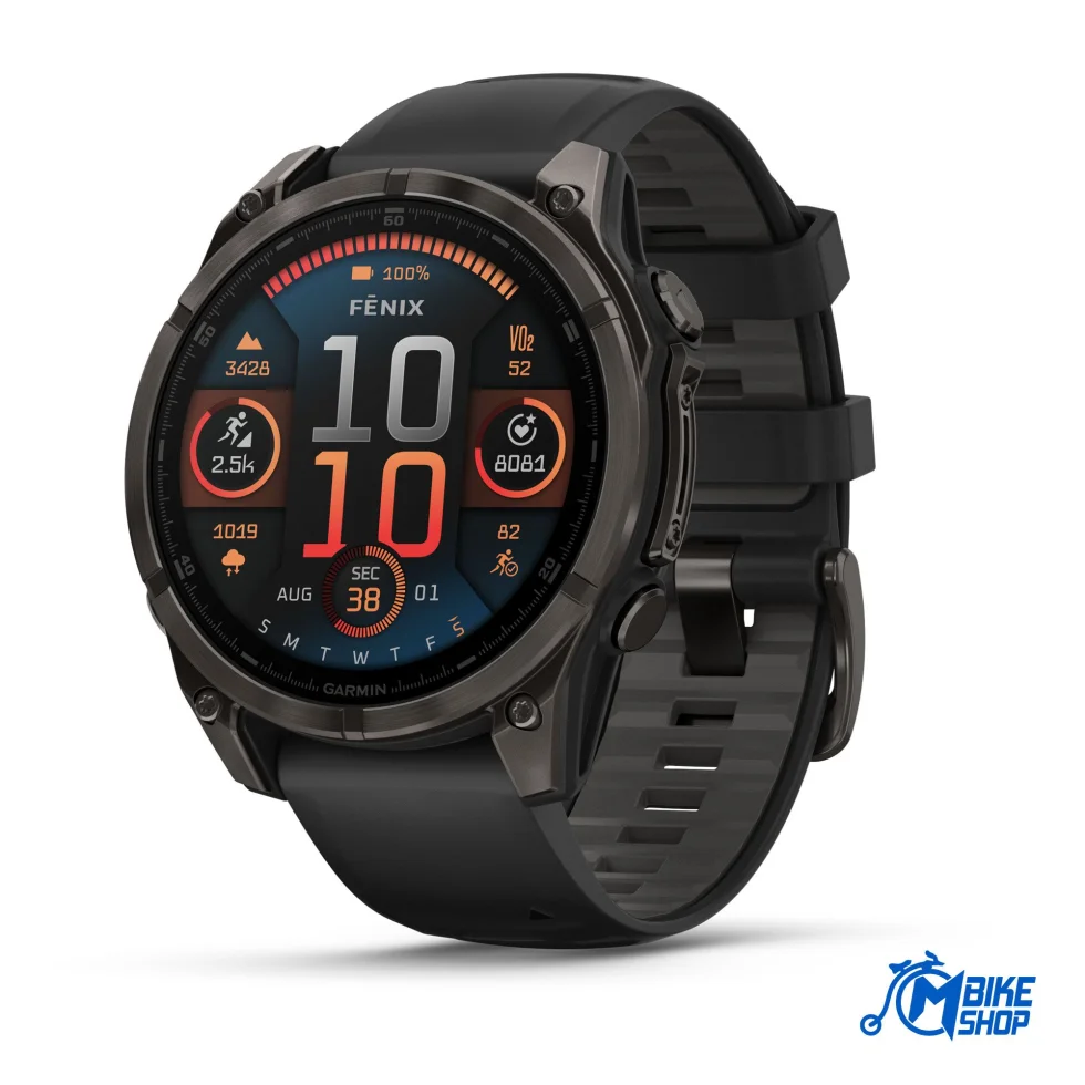 GARMIN Fenix 8 47mm AMOLED Sapphire Carbon Gray DLC Titanium Black/Pebble Gray