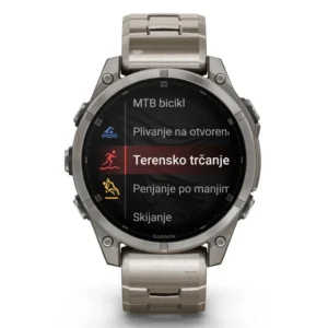 GARMIN fenix 8 47 mm AMOLED Sapphire Bare Titanium Graphite/Titanium - Slika 2