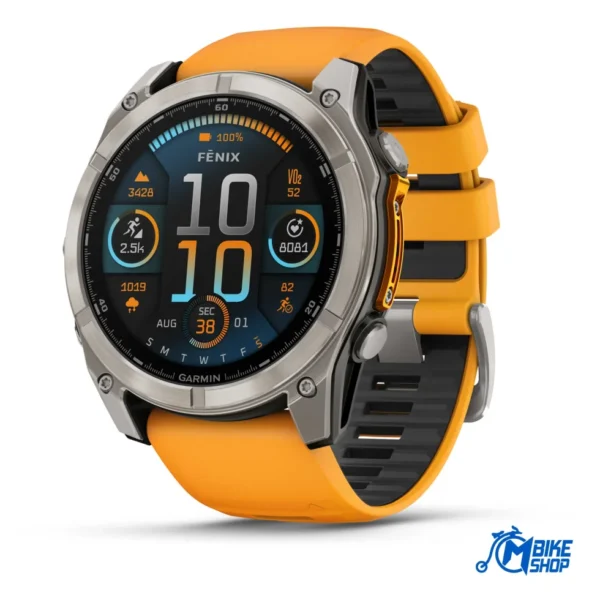 GARMIN Fenix 8 51mm AMOLED Sapphire Titanium Spark Orange/Graphite GARMIN Fenix 8 51mm AMOLED Sapphire Titanium Spark Orange/Graphite