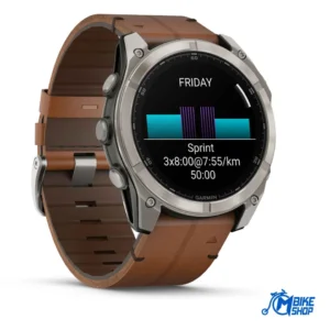GARMIN Fenix 8 51mm AMOLED Sapphire Bare Titanium Black/Chestnut - Slika 2