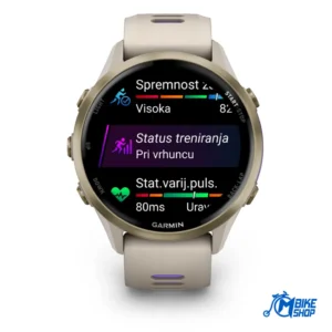 GARMIN Forerunner 970 Soft Gold Titanium French Gray/Indigo - Slika 3