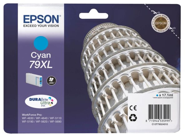 Tinta EPSON WF-5290/5190 Cyan 79XL Tinta EPSON WF-5290/5190 Cyan 79XL