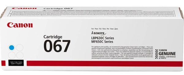 Toner CANON CRG067 C za MF650C i LBP630C 1250 str Toner CANON CRG067 C za MF650C i LBP630C 1250 str