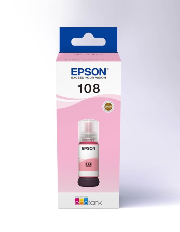 Tinta Epson 108 EcoTank Light Magenta Tinta Epson 108 EcoTank Light Magenta
