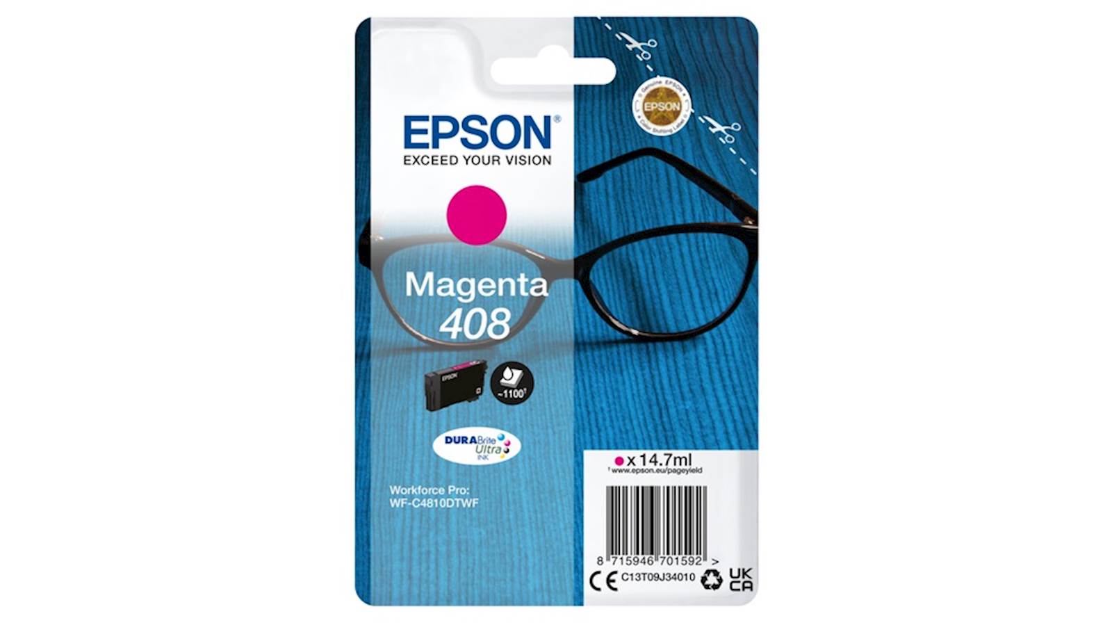 TINTA EPSON DURABRITE ULTRA SPECTACLES408/408L MG