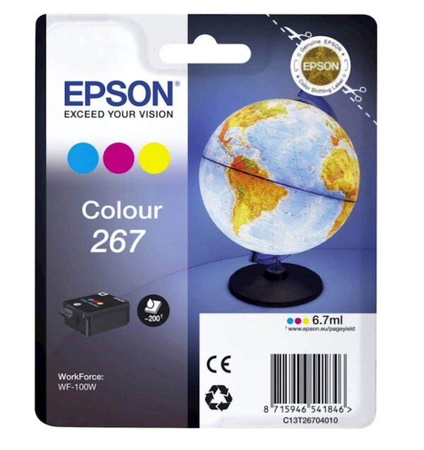 Tinta EPSON 267 WF-100W color Tinta EPSON 267 WF-100W color