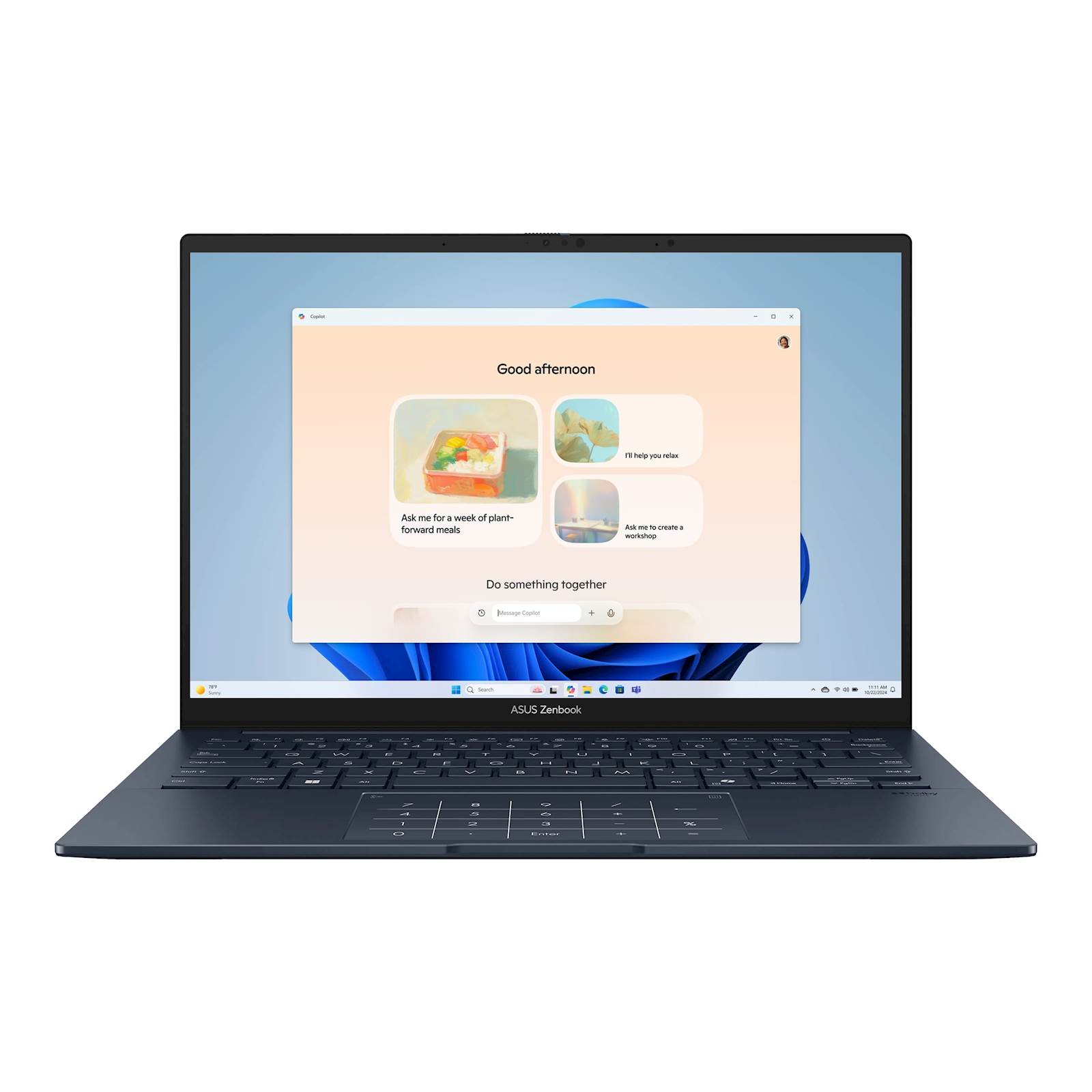 Laptop ASUS Zenbook 14 UX3405CA-QL596 14"FHD+ OLED TOUCH U7-255H 16C/16T 16G s1TB BACKLIT BLU 2Y