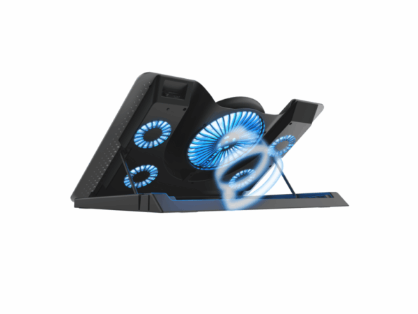 Trust Quno Cooling Stand LED GXT 1125 Laptop cooling stand sa 5 ventilatora + stalak za telefon Trust Quno Cooling Stand LED GXT 1125 Laptop cooling stand sa 5 ventilatora + stalak za telefon