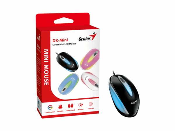 Genius miš DX-Mini USB LED miš black Genius miš DX-Mini USB LED miš black