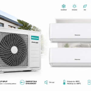 Multi Split Hisense 36.000 BTU | 1 vanjska + 2 unutrašnje jedinice - Slika 1