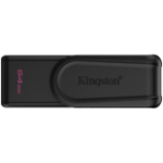 Kingston  64GB Portable USB 3.2 Gen 1 DataTraveler Exodia S (Black/Black)