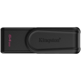 Kingston  64GB Portable USB 3.2 Gen 1 DataTraveler Exodia S (Black/Black)