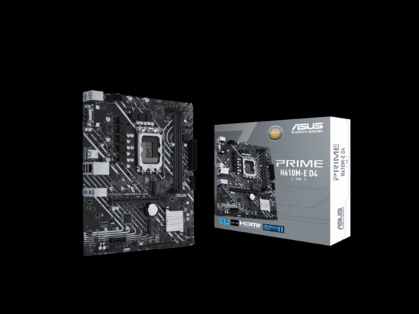 ASUS MB PRIME H610M-E D4-CSMIntel H610;LGA 1700;2xDDR4VGA ASUS MB PRIME H610M-E D4-CSMIntel H610;LGA 1700;2xDDR4VGA
