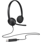 LOGITECH H340 Corded Headset - BLACK - USB