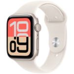 Apple Watch SE 3 GPS 44mm Starlight Aluminium Case with Starlight Sport Band - M/L
