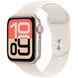 Apple Watch SE 3 GPS 44mm Starlight Aluminium Case with Starlight Sport Band - M/L