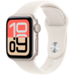 Apple Watch SE 3 GPS 40mm Starlight Aluminium Case with Starlight Sport Band - S/M