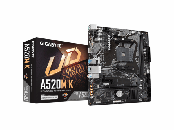 Gigabyte MB [A520M K V2 G10]AM4; 2xDDR4;M.2; 4xSATA; 6xUSBVGA
