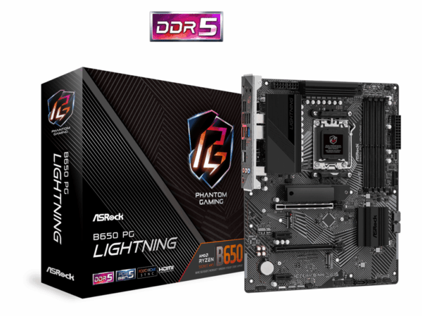 ASROCK MB B650 PG LIGHTNINGAMD B650; AM5; 4xDDR5; 3xM.24xSATA; RAID; HDMI; ATX ASROCK MB B650 PG LIGHTNINGAMD B650; AM5; 4xDDR5; 3xM.24xSATA; RAID; HDMI; ATX