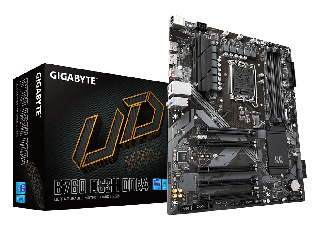 Gigabyte MB B760 DS3H DDR4LGA1700; 4xDDR4;2xM.2; 4xSATA;6xUSB; HDMI
