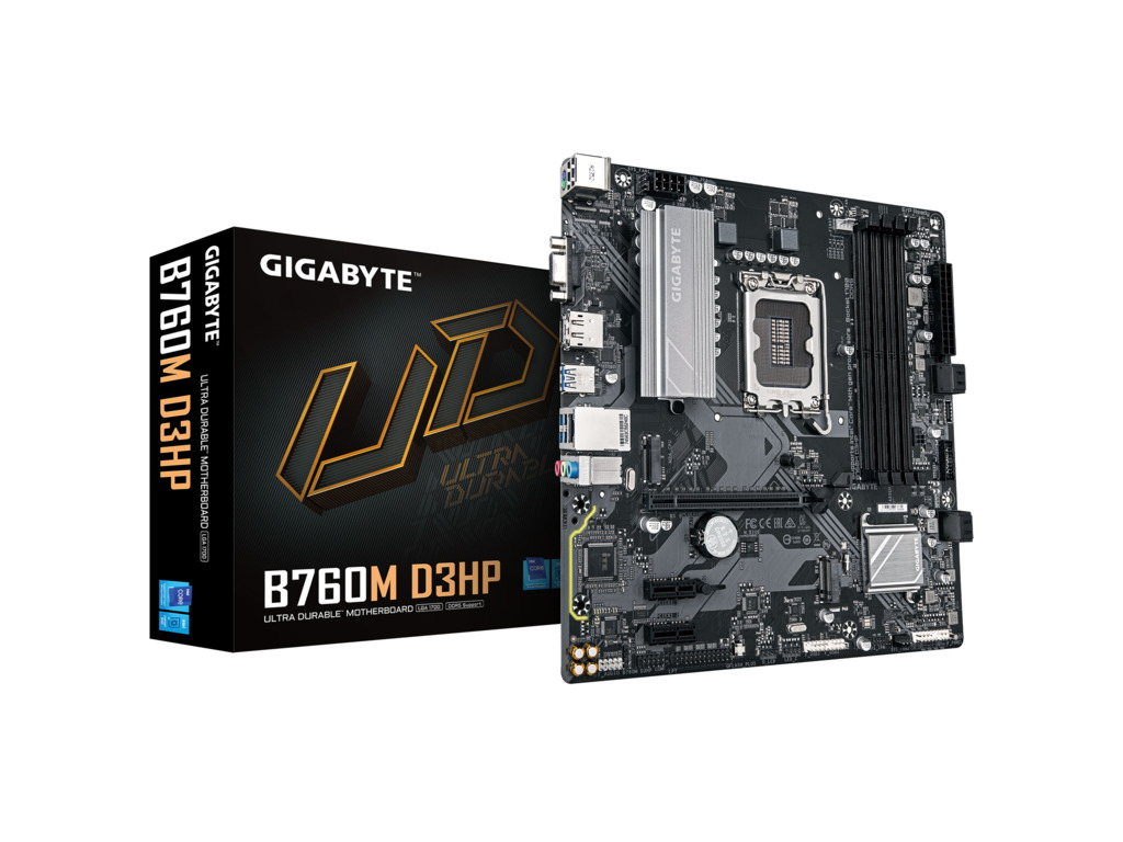 Gigabyte MB B760M D3HP LGA1700; 4xDDR5; 2xM.2