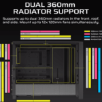 CORSAIR FRAME 4000D Case360mm radiator