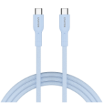CANYON cable OnWire 60CL C-C 60W COLOR Braided 1m Light Blue
