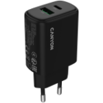 CANYON charger OnCharge 200 20W 1xPD 1xQC EU Black
