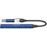 CANYON hub DS-02 4in1 USB-A/C Blue