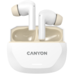 CANYON headset HEXAGON 7 TWS ANC+ENC Wireless Charge White Beige
