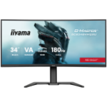 IIYAMA Monitor LED GCB3484WQSU-B1 34" VA 1500R 3440 x 1440 180Hz 21:9 500 cd 4000:1 0.4ms HDMI DP USB HUB Full Ergo