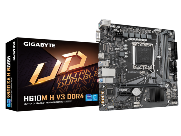 Gigabyte MB H610M H V3 DDR4LGA1700; 2xDDR4; M.2 Gigabyte MB H610M H V3 DDR4LGA1700; 2xDDR4; M.2