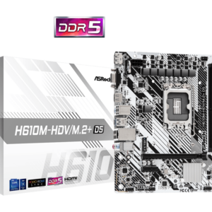 ASROCK MB H610M-HDV/M.2+ D5Intel H610;2xDDR5;VGA