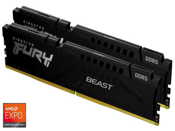 Kingston 64GB 5600MHz DDR5Fury Beast (2x32GB)CL40 Kingston 64GB 5600MHz DDR5Fury Beast (2x32GB)CL40