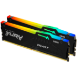 Kingston DRAM 16GB 6000MT/s DDR5 CL36 DIMM (Kit of 2) FURY Beast RGB EXPO