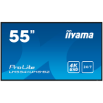IIYAMA LFD LH5541UHS-B2 55" Professional Digital Signage display with 4K UHD resolution and 24/7 operating time 500 cd/m²  1200:1 8ms landscape