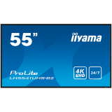 IIYAMA LFD LH5541UHS-B2 55" Professional Digital Signage display with 4K UHD resolution and 24/7 operating time 500 cd/m²  1200:1 8ms landscape