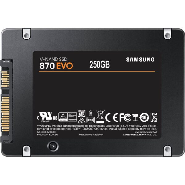 SAMSUNG SSD 870 EVO 250GB2.5'' SATA3;V-NAND MLC560MB/s read SAMSUNG SSD 870 EVO 250GB2.5'' SATA3;V-NAND MLC560MB/s read