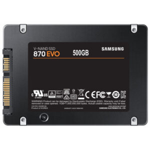 SAMSUNG SSD 870 EVO 500GB2.5'' SATA3;V-NAND MLC560MB/s read