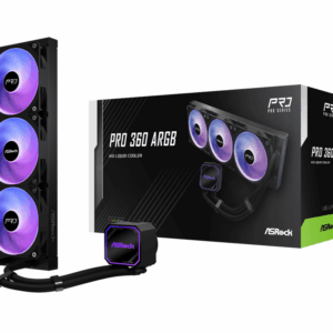 ASROCK 360 A-RGB AIO BlackCPU Liquid Cooler
