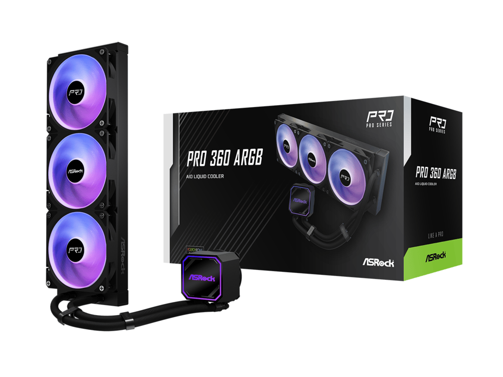 ASROCK 360 A-RGB AIO BlackCPU Liquid Cooler