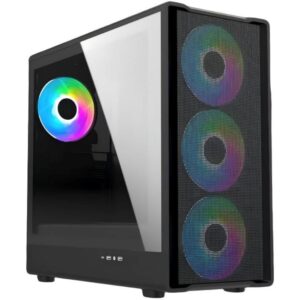 RYZE CHALLENGER CH500 Mesh 4F 4xARGB Fan ATX, Black - Slika 1